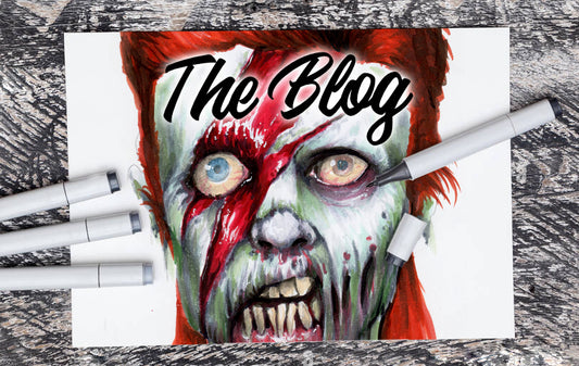 ZOMBIE DAVID BOWIE DRAWING