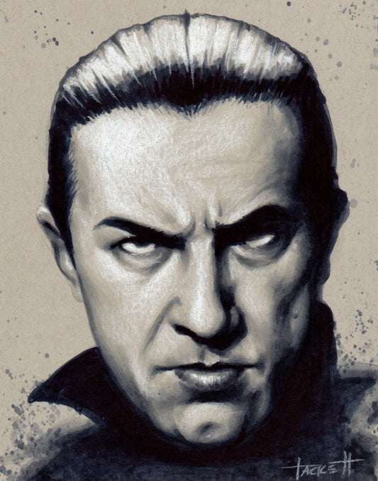 Bela Lugosi as Dracula drawing