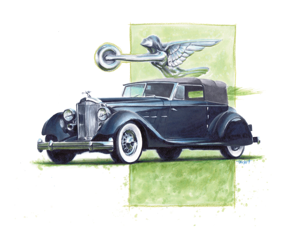 1934 Packard Original Painting
