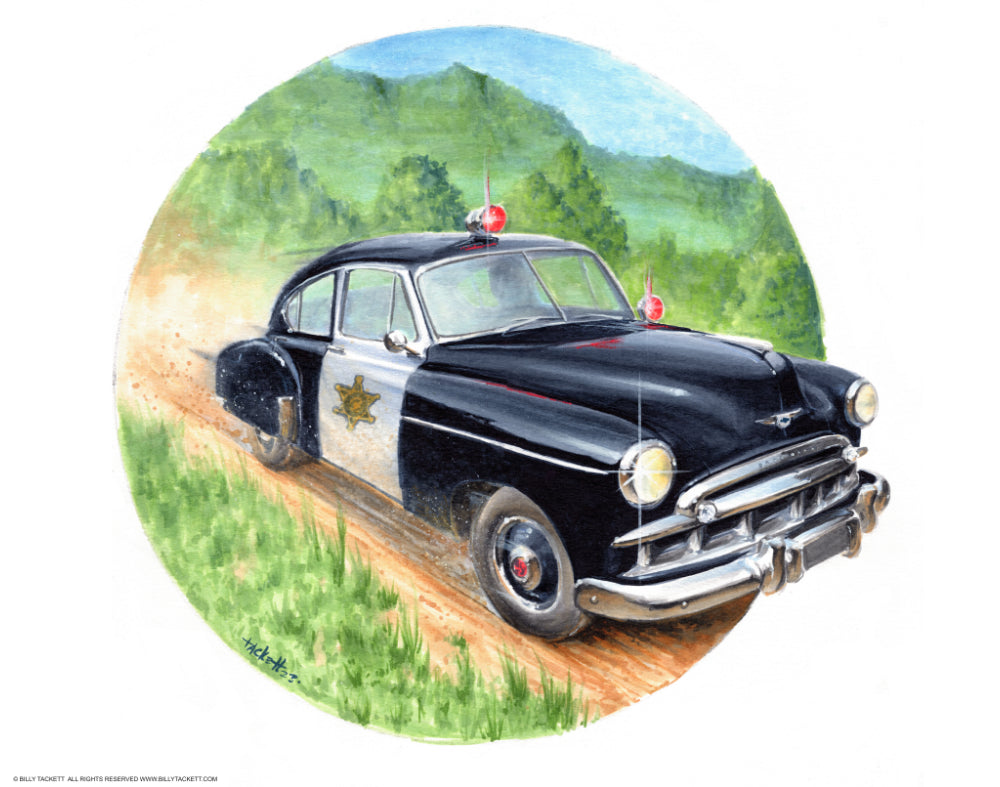 1949 Chevrolet Squad Car Art Print
