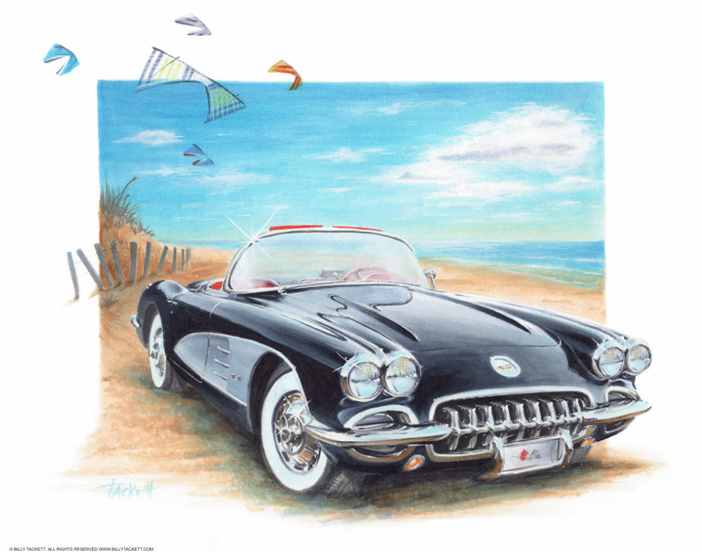 1960 Corvette Art Print