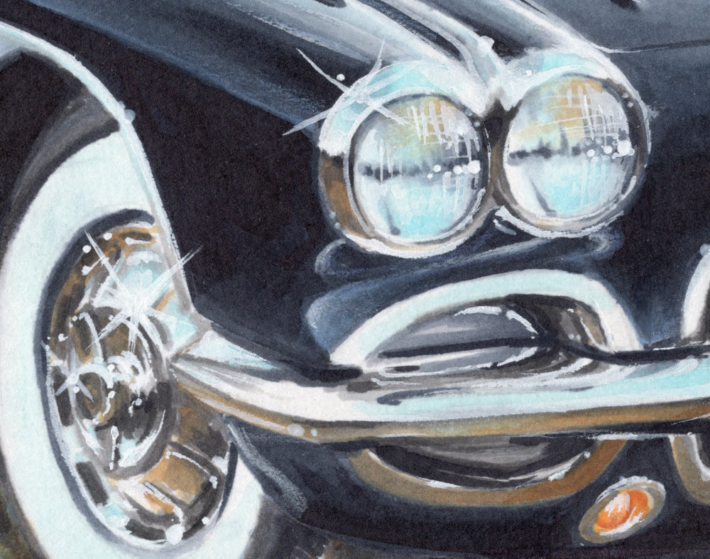 1960 Corvette Art Print