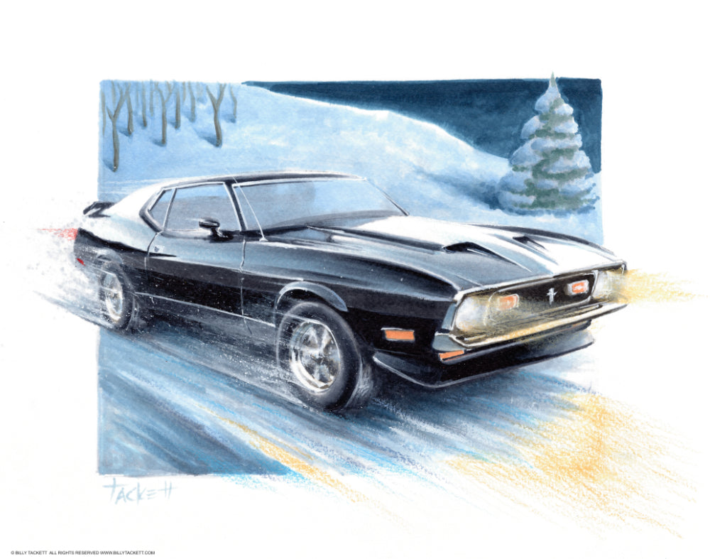 1972 Mustang Art Print