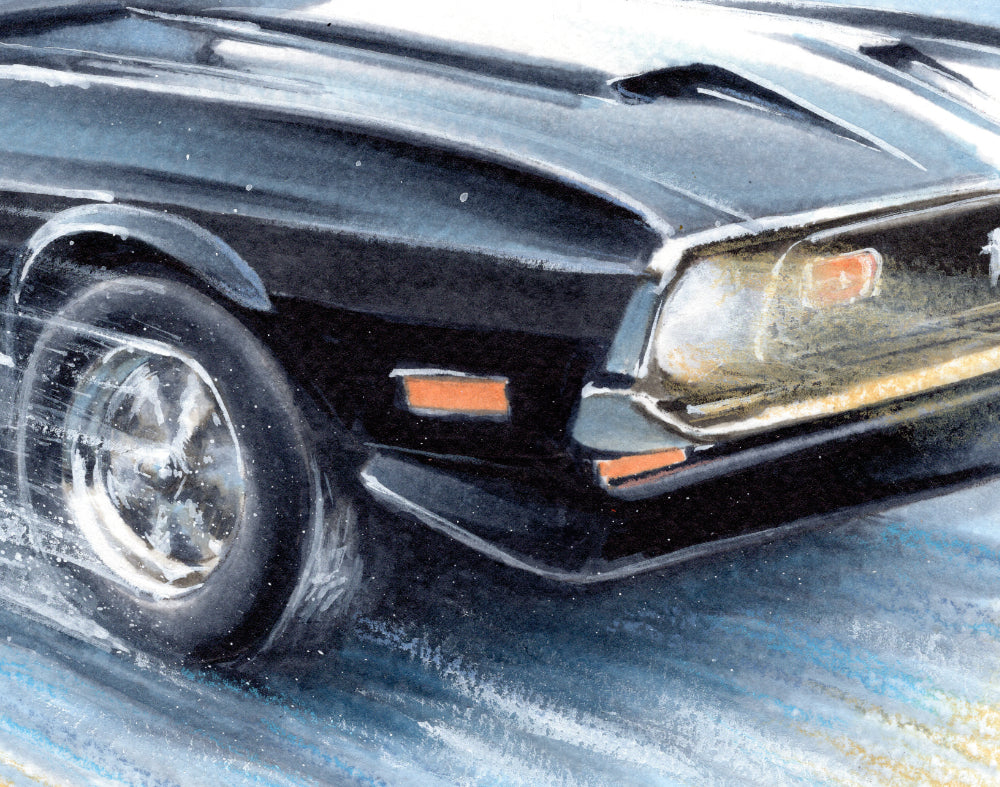 1972 Mustang Art Print