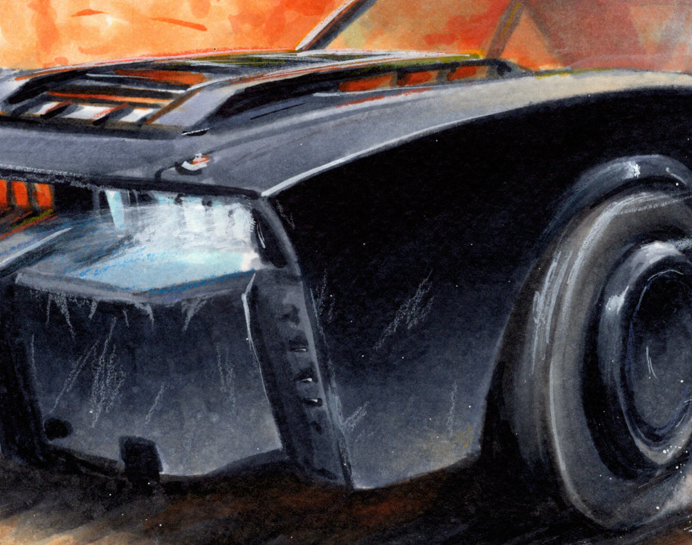 Batmobile Art Print