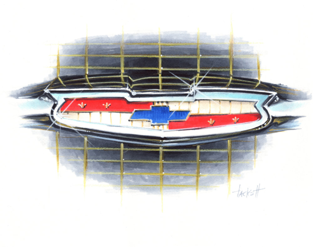 Chevrolet Badge Original Painting