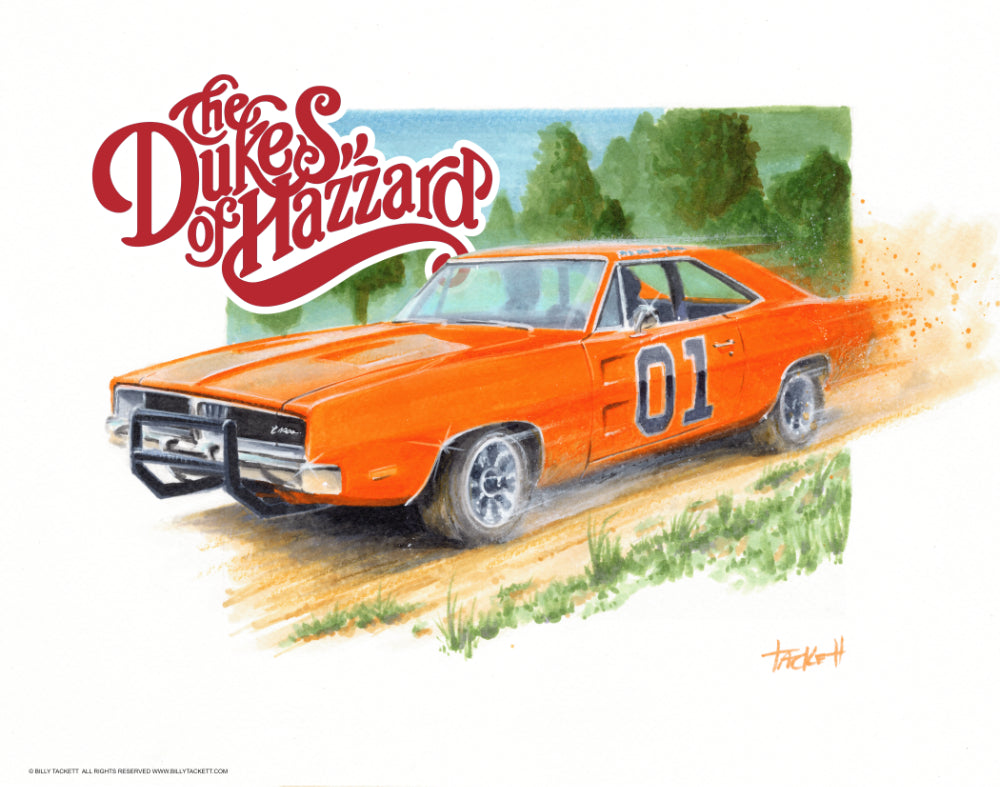Dukes Of Hazzard Art Print