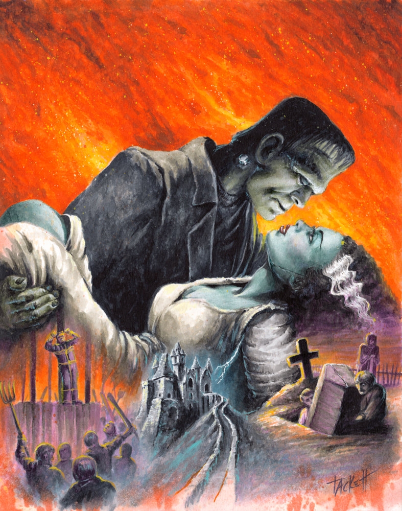 Gone With The Bride Of Frankenstein Art Print