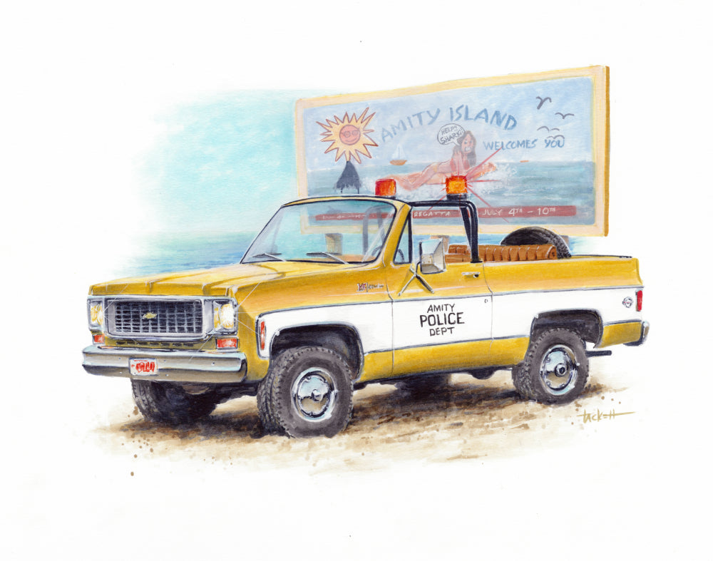 Jaws Original Painting