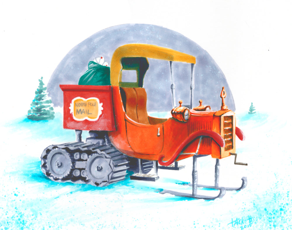 Santa Claus Is Coming To Town Art Print