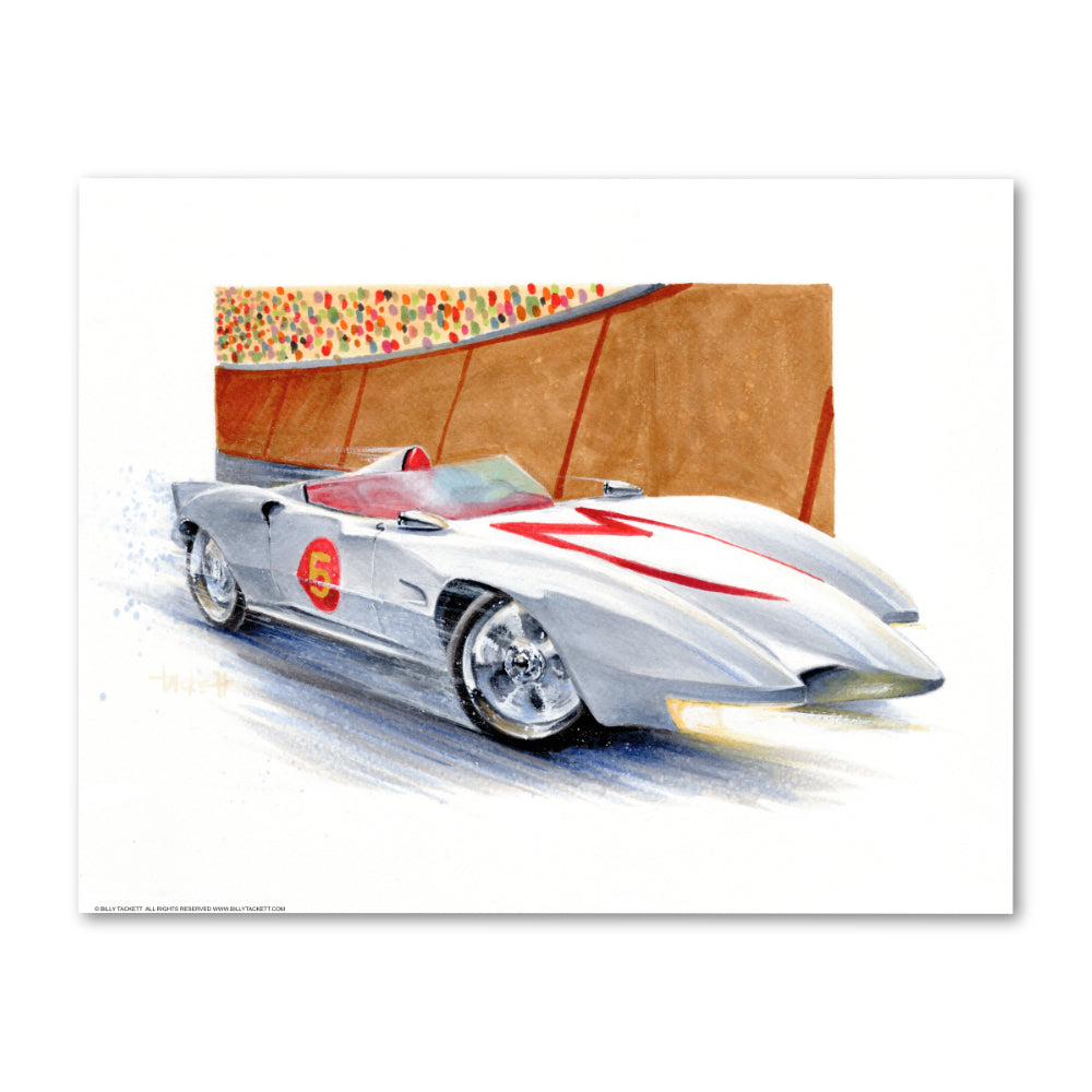 Speed Racer Original Painting – Billy Tackett