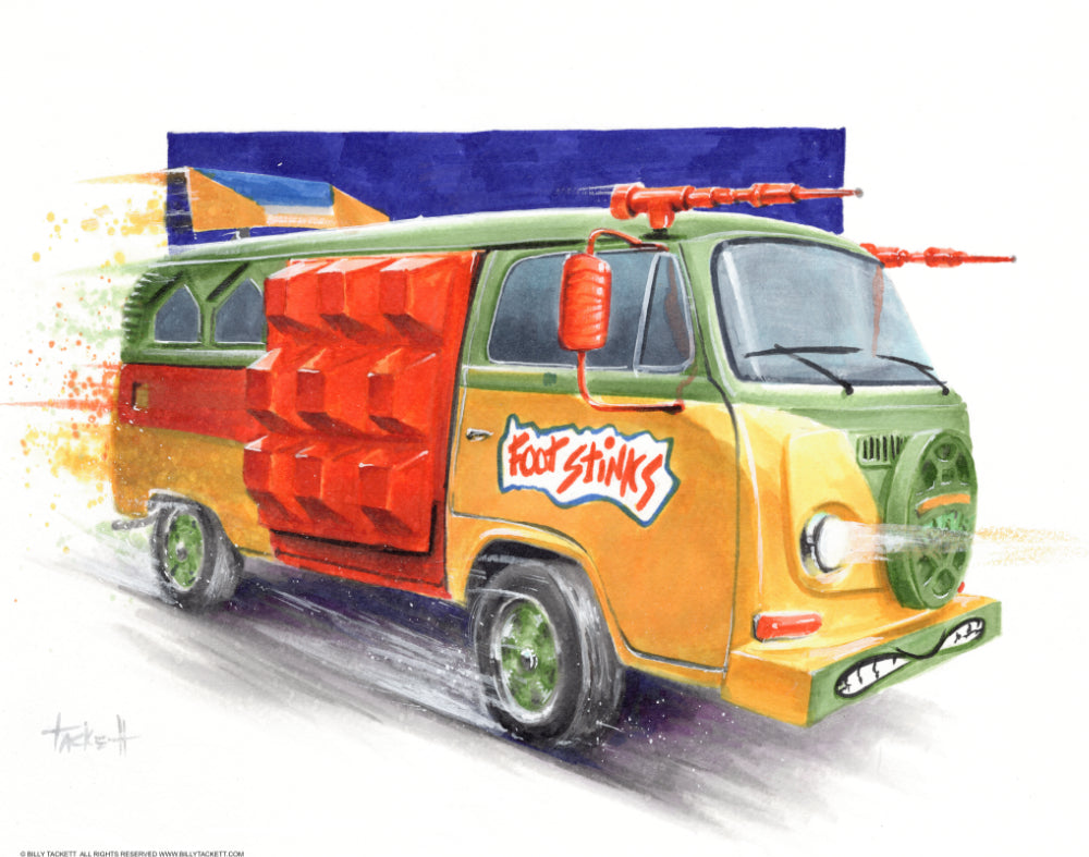 Teenage Mutant Ninja Turtles Party Wagon Art Print