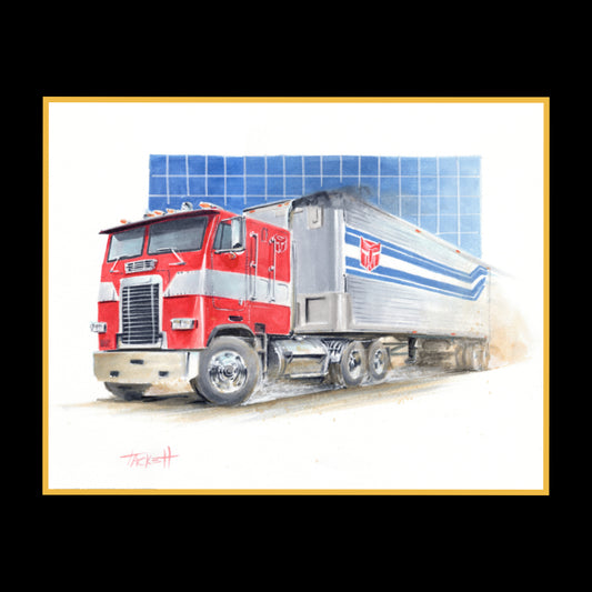 Transformer's Optimus Prime Art Print
