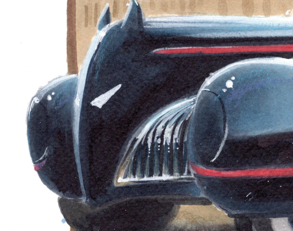 Batmobile Art Print