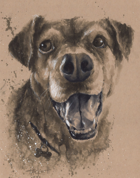 HAND PAINTED PET PORTRAIT