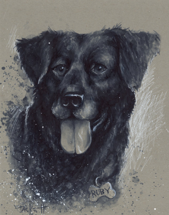 HAND PAINTED PET PORTRAIT
