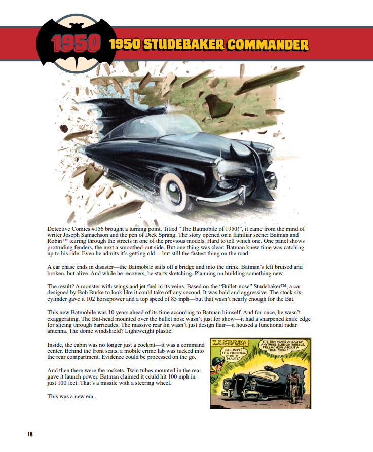 The Unofficial Illustrated History of the Batmobile Signed
