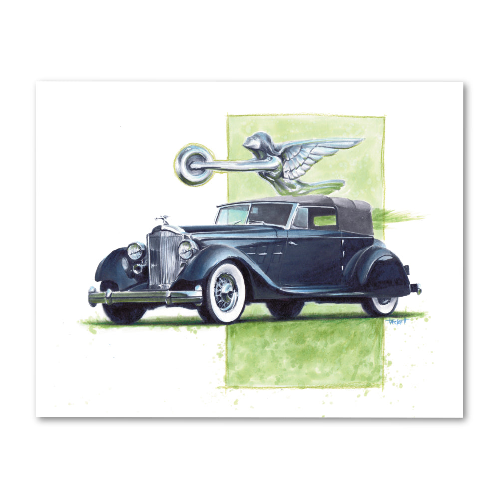 1934 Packard Original Painting