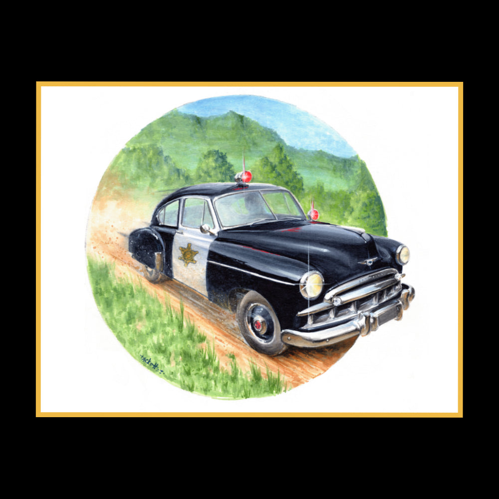 1949 Chevrolet Squad Car Art Print