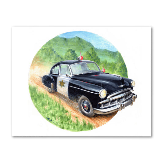 1948 Chevrolet Squad Car Wall Art