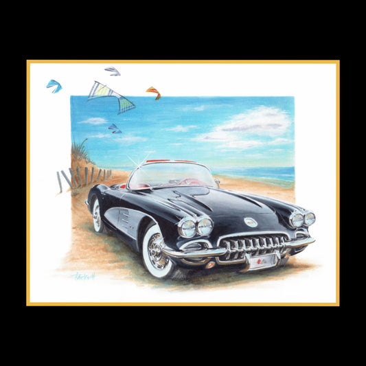 1960 Corvette Art Print