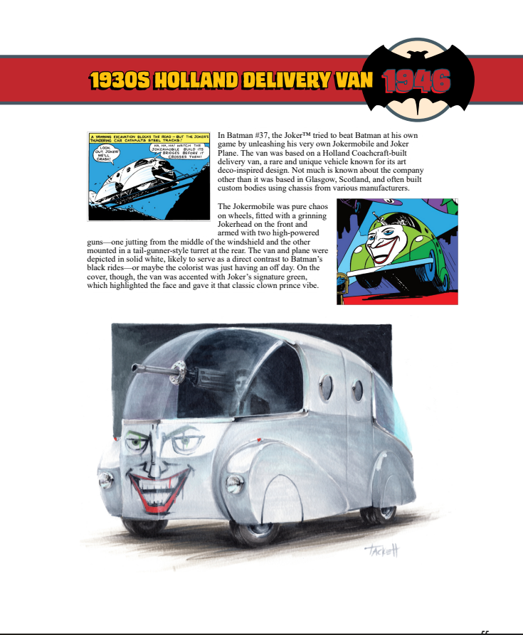 The Unofficial Illustrated History of the Batmobile Signed