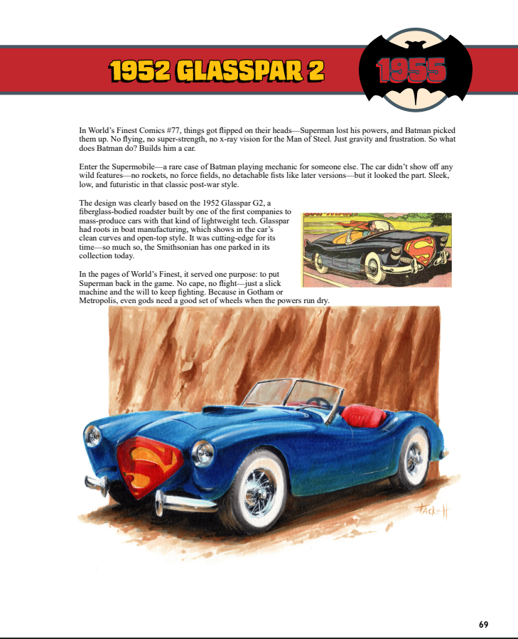 The Unofficial Illustrated History of the Batmobile Signed