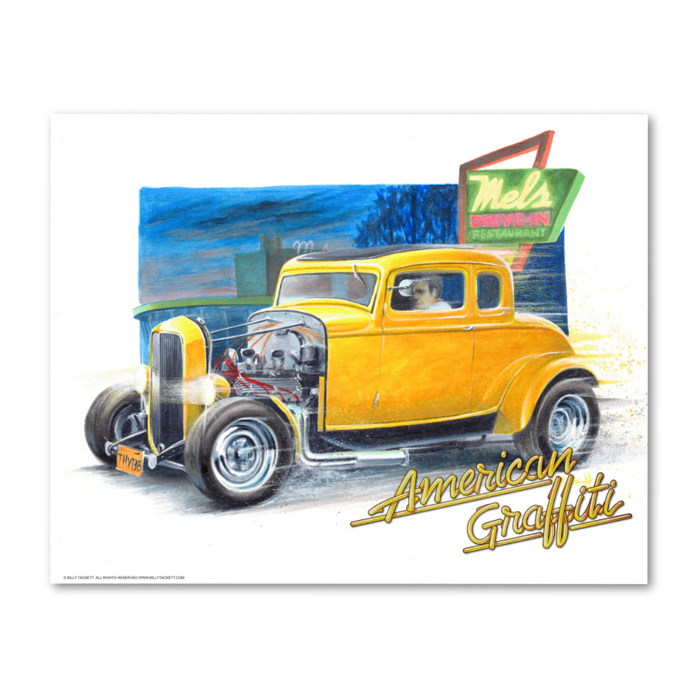 American Graffiti Logo Art Print