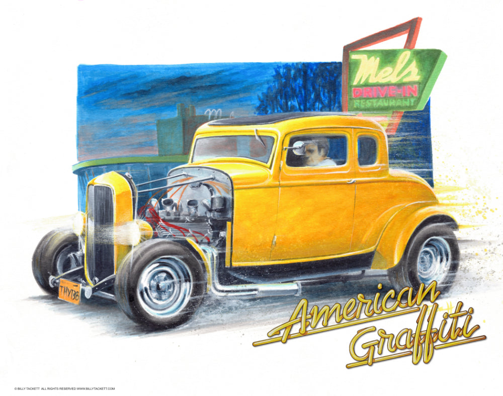 American Graffiti Logo Art Print