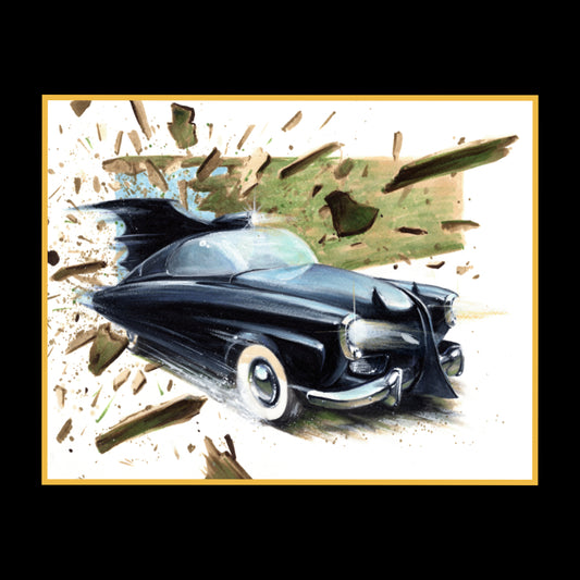 Batmobile Art Print