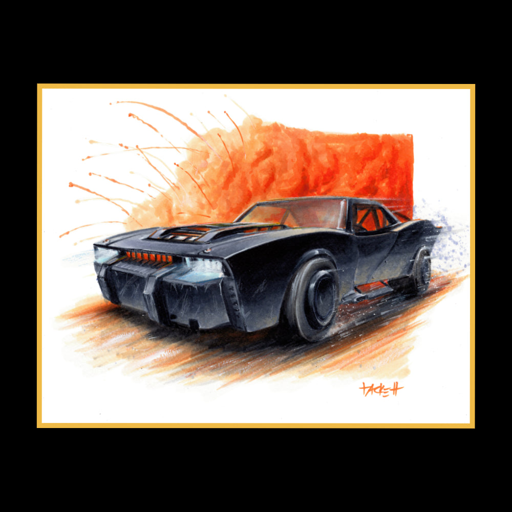 Batmobile Original Painting