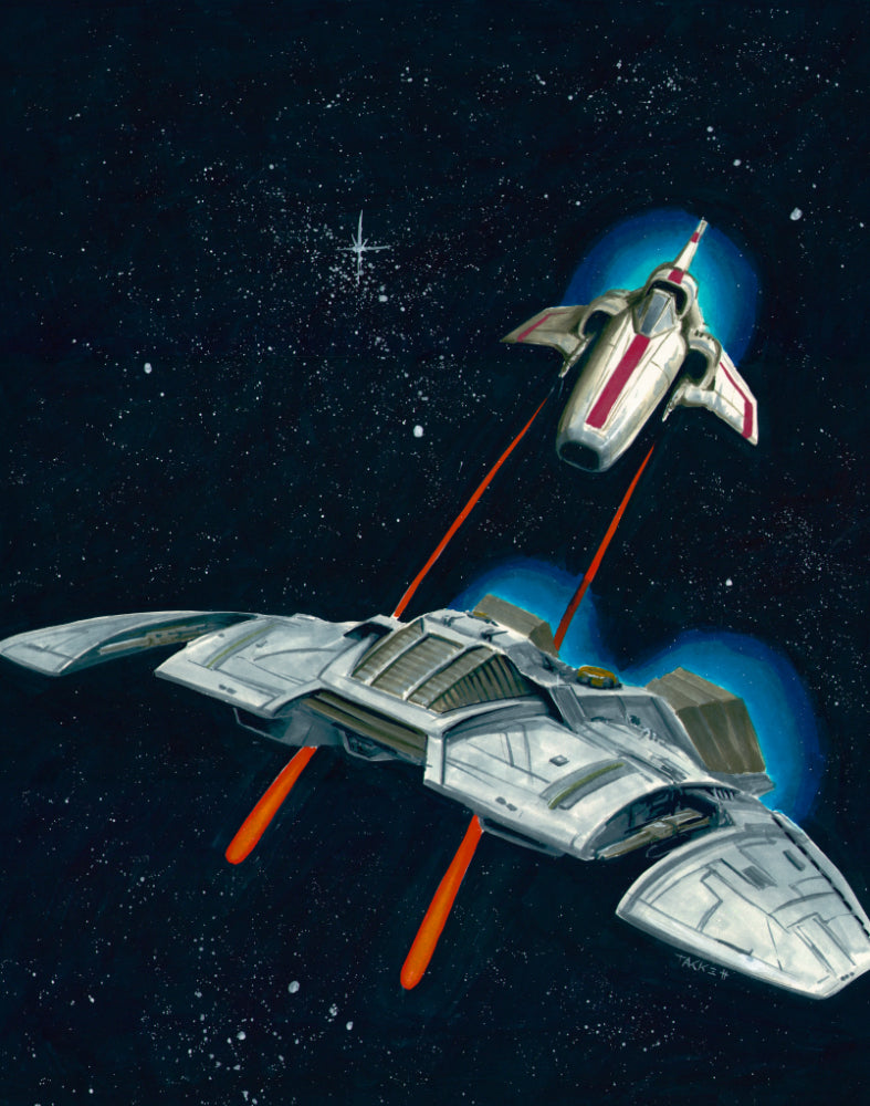 Battlestar Galactica Original Painting