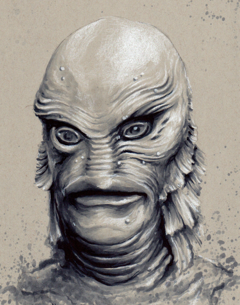 Creature From The Black Lagoon Art Print