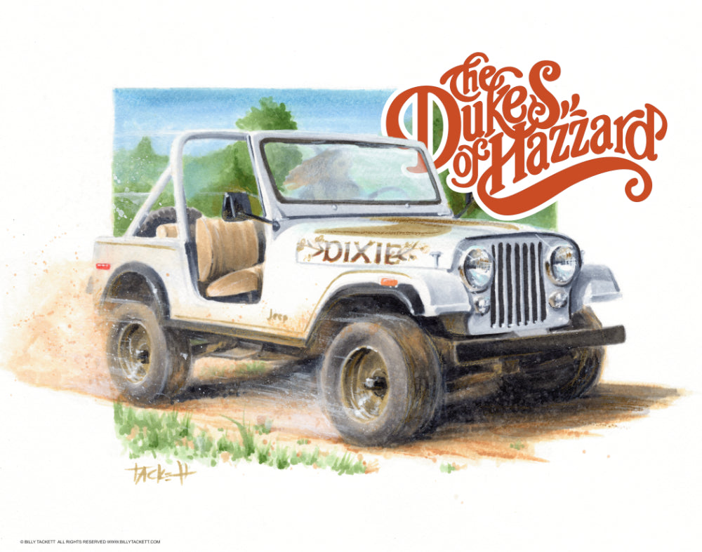 Dukes Of Hazzard Art Print