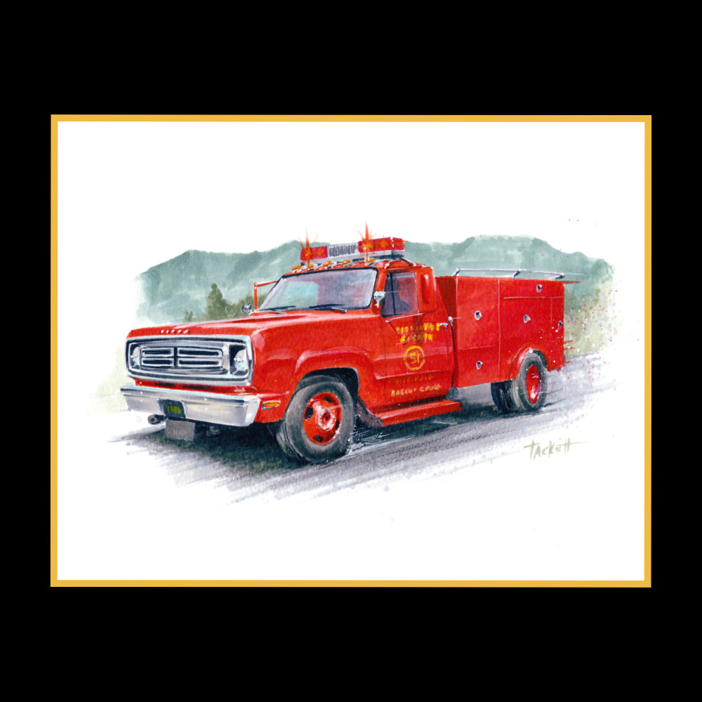 Emergency! 1972 Dodge Original Painting