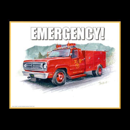 Emergency! 1972 Dodge Art Print