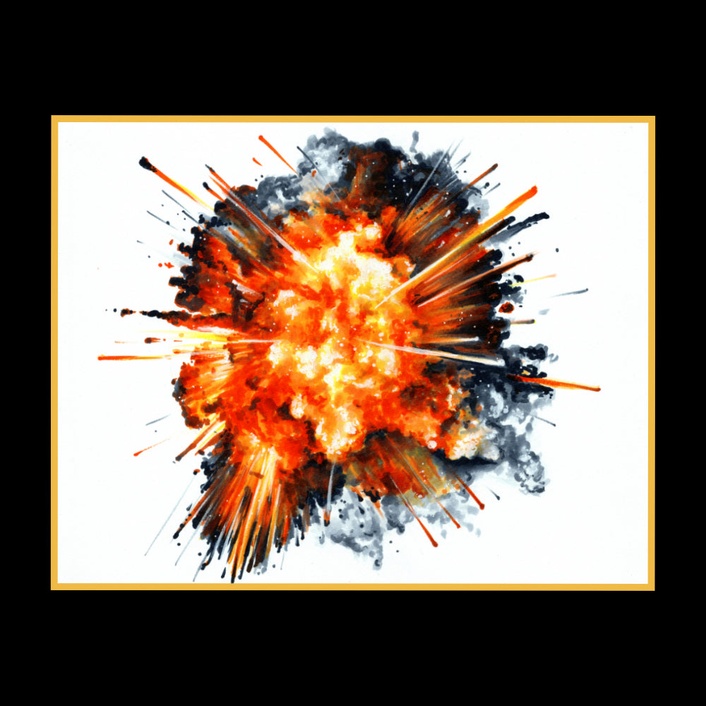 Printable Exploding Image Explosion Art Print – Billy Tackett