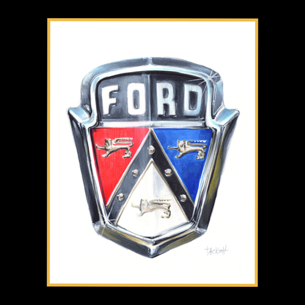 Ford Badge Original Painting