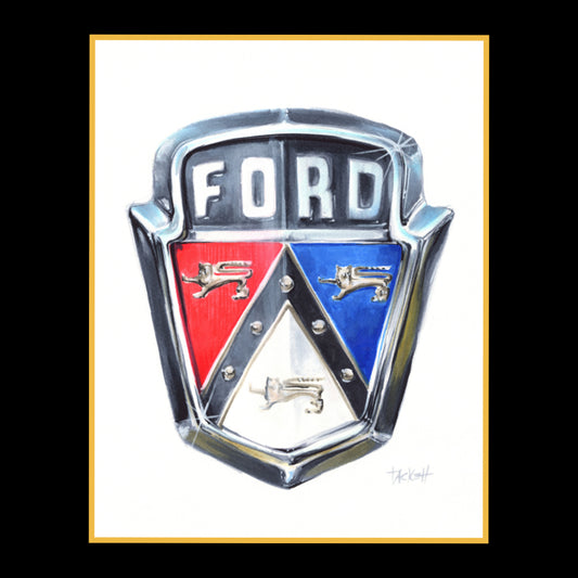 Ford Badge Art Print