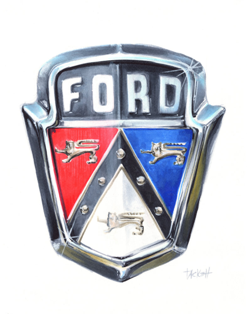 Ford Badge Original Painting