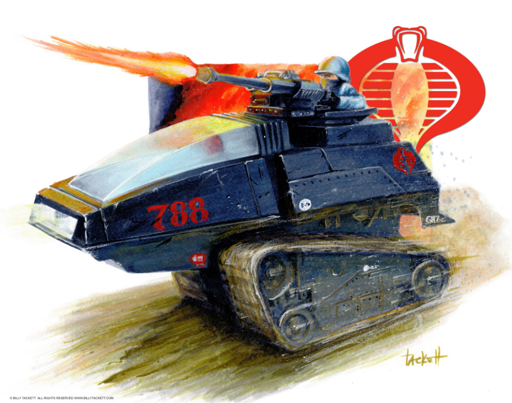 G.I. Joe Cobra H.I.S.S. Tank - 11x14 Signed Art Print