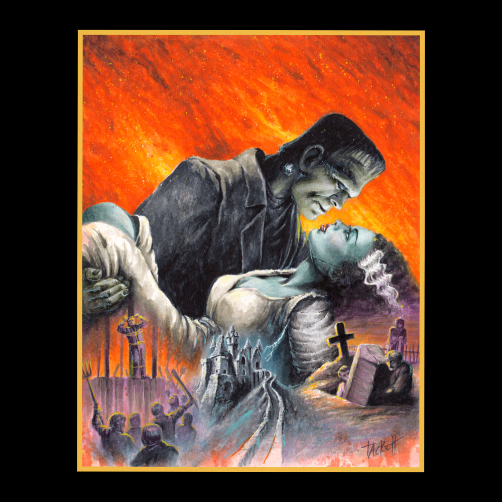 Gone With The Bride Of Frankenstein Original Painting