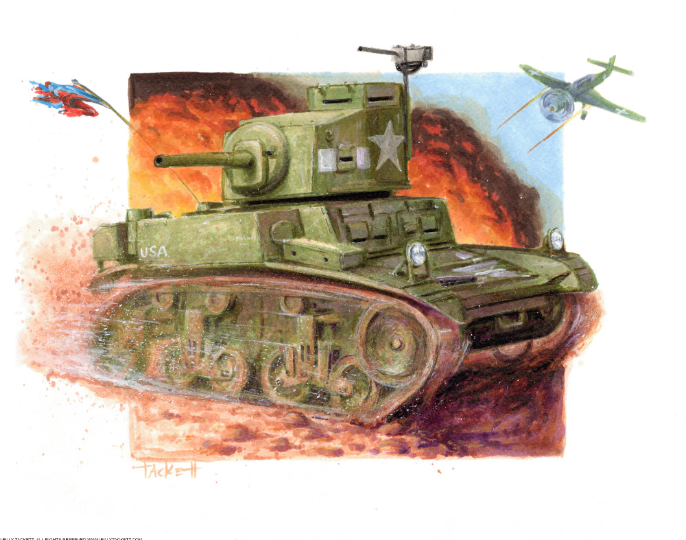 Haunted Tank Original Painting