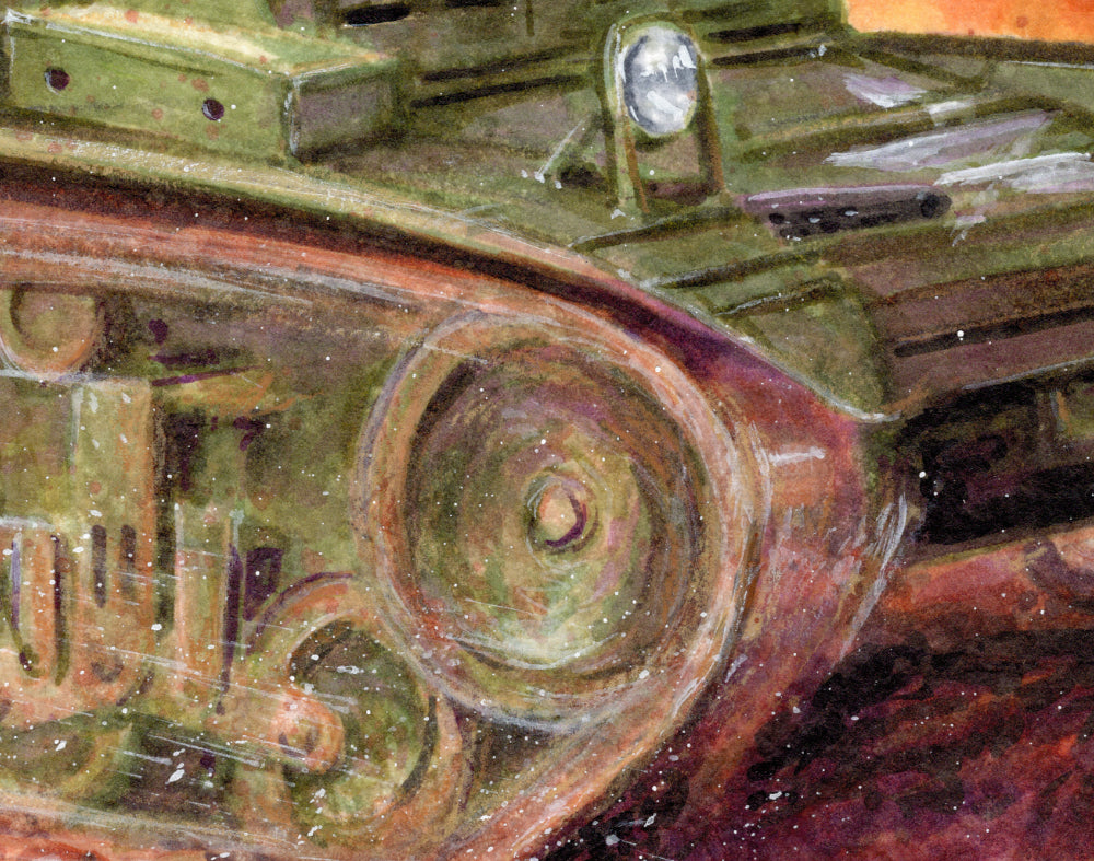 Haunted Tank Original Painting