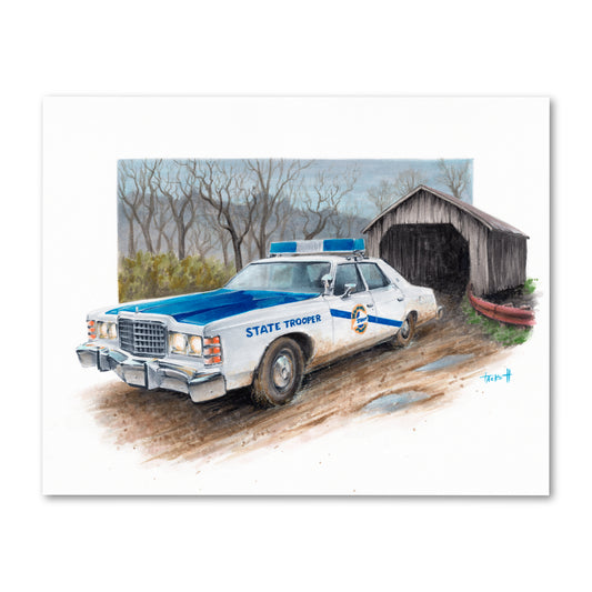 1978 Ford Kentucky State Police Wall Art