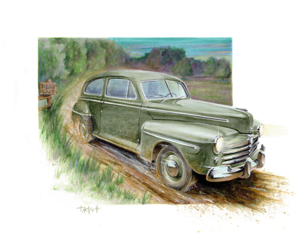 1948 Ford Moonrunner Original Painting