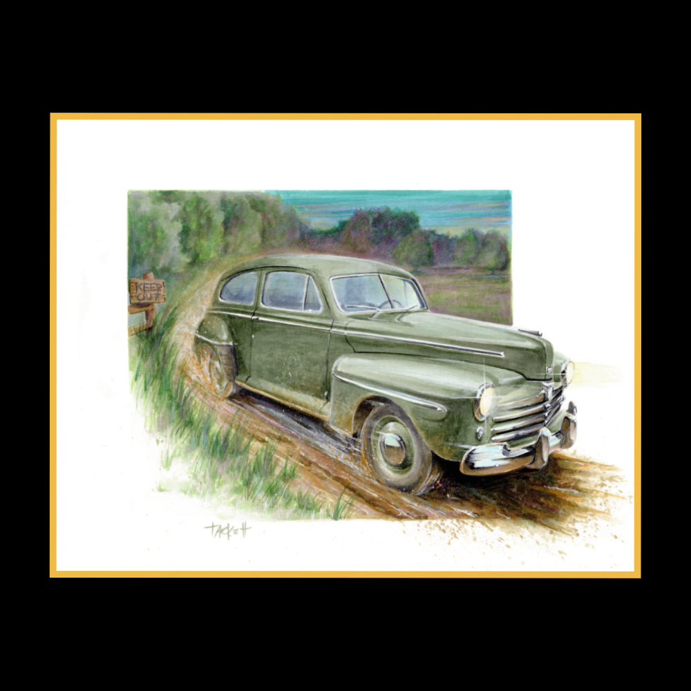 1948 Ford Moonrunner Original Painting