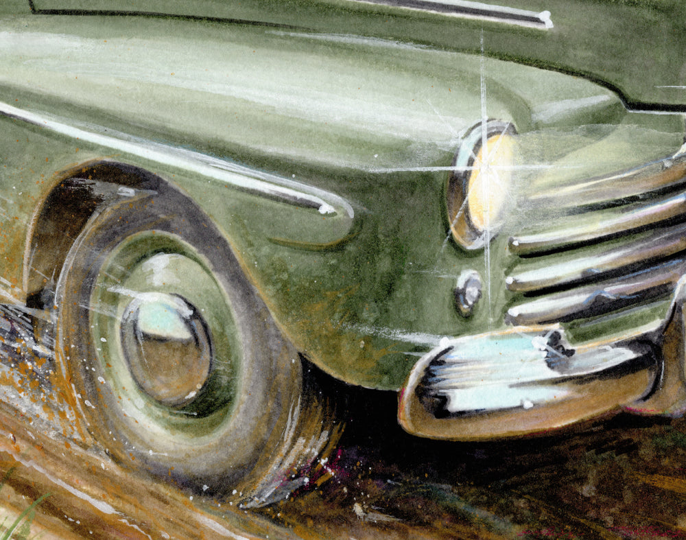 1948 Ford Moonrunner Original Painting