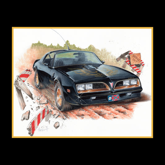 Smokey And The Bandit Original Painting