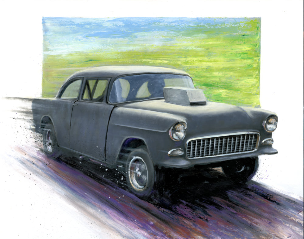 Two-Lane Blacktop Original Painting